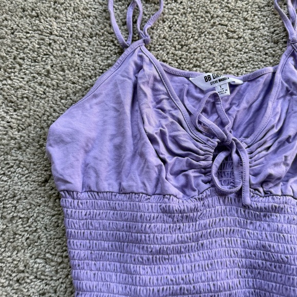 BB Dakota Steve Madden Purple Crop Top Size Large - Picture 2 of 4